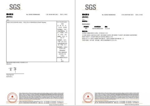 SGS Paint certificate from Ningbo Great Industry Co., Ltd.