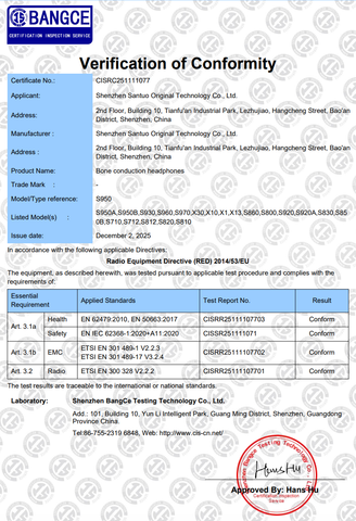 CE certificate from Shenzhen Sautoo Original Technology Co.,Ltd
