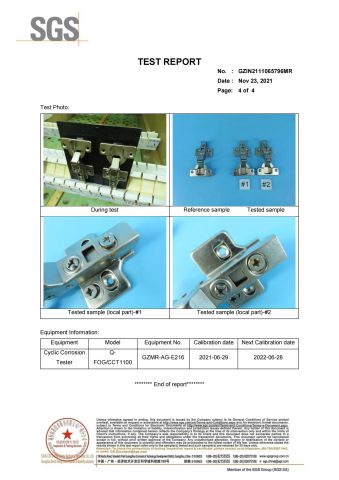 HT-02.022B Test Report certificate from Jiangmen Tianhao Hardware And Electric Appliance Co.,Ltd