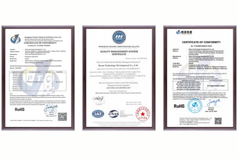 QUALITY MANAGEMENT SYSTEW CERTIFICAT/CERTIFICATE OF CONFORMITY/ROHS certificate from Dongguan DESUN Electronic Technology Co., Ltd