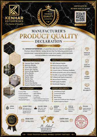 Kenhar Enterprises certificate from KENHAR ENTERPRISES