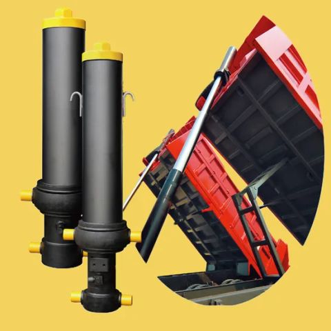 Hyva Type Tipper Front End Multistage Telescopic Hydraulic Cylinder for ...