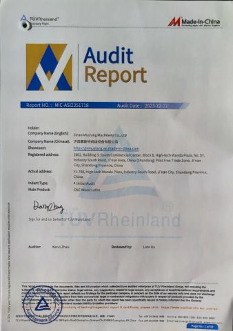 Verify certificate from Jinan Mustang Machinery Co., Ltd