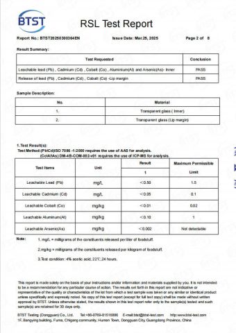 FSC certificate from Hebei Zhuozhongxi Glass Products Co., Ltd.