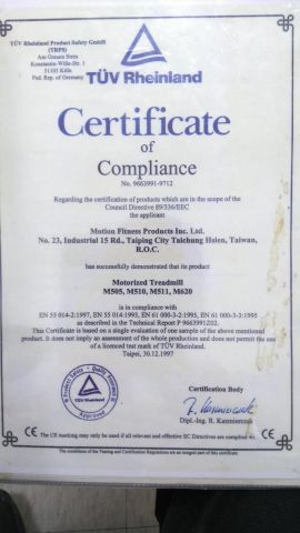 certificate2-TUV certificate of Eastern Motion Health Equipments(Kunshan) Corporation – certificate photo, supplier certificates section