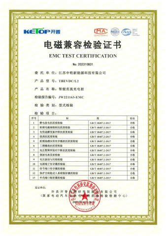 certificate certificate from Jiangsu Shenkai New Energy Technology Co., Ltd