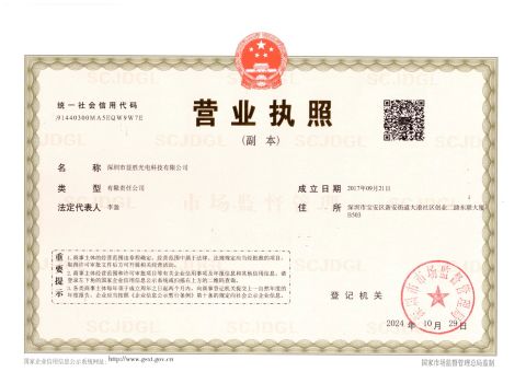 Business License certificate from Hong Kong Gainer Technology Limited