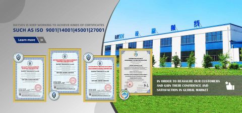 ISO certificate from RAYSOV Instrument Co., Ltd.