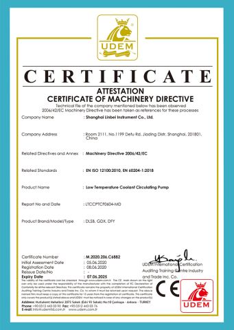 CE certificate certificate from Shanghai Linbel Instrument Co., Ltd.