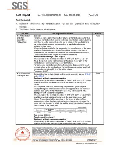 Text Report certificate of Tianjin Bimotech Co., Ltd – certificate photo, supplier certificates section