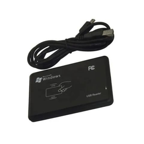 Hecere-04 125kHz RFID Card Reader ABS Black 96x61x14mm Contactless USB ...