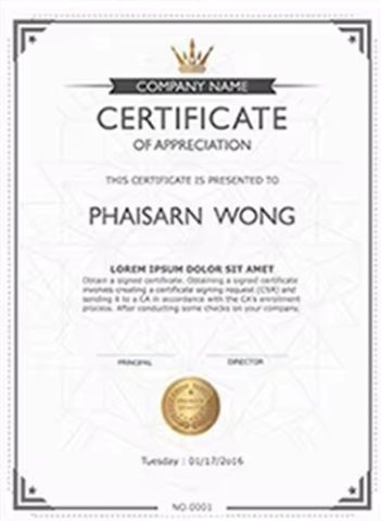 Certificate certificate from Shantou Wanmu Underwear Industry Co., Ltd.