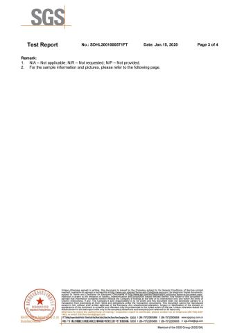 CERTIFICATE certificate from Foshan Hanse Industrial Co., Ltd.