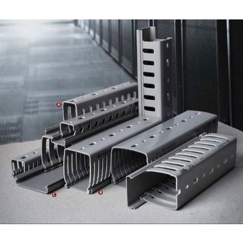 Pvc Slotted Panel Trunking Width 25 mm Material PVC Height 25 mm Length ...