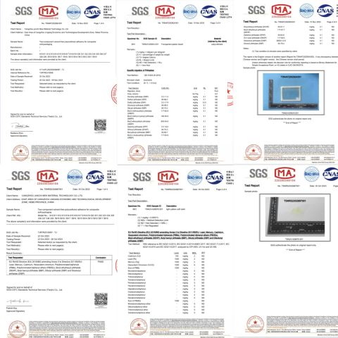 SGS certificate of PU adhesive certificate of Cangzhou City Junchiweiye Chemical Co., Ltd – certificate photo, supplier certificates section