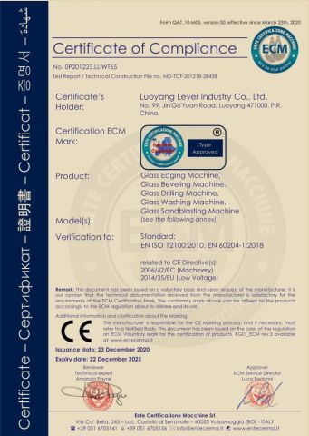 CE CERTIFICATE certificate of LEVER IMP & EXP CO., LIMITED – certificate photo, supplier certificates section