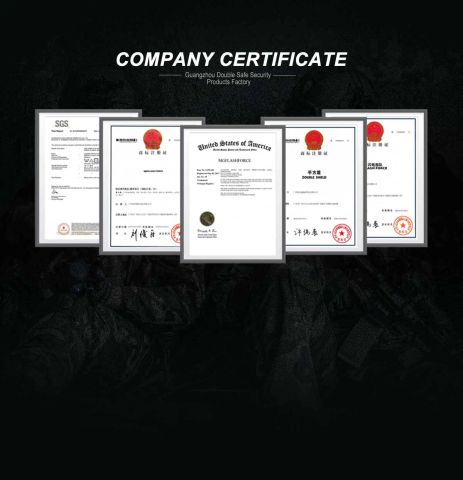Certification certificate from GUANGZHOU DOUBLE SAFE SECURITY PRODUCTS FACTORY