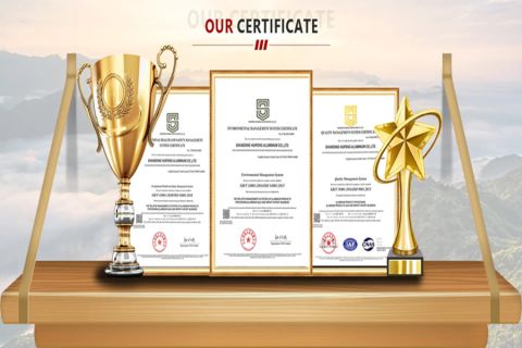 Certificate certificate of Shandong Huifeng Aluminium Co., Ltd – certificate photo, supplier certificates section