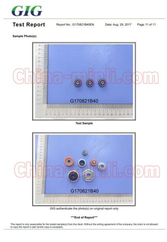 REACH certificate certificate from NINGBO GUOLI PULLEY MANUFACTURE CO., LTD.