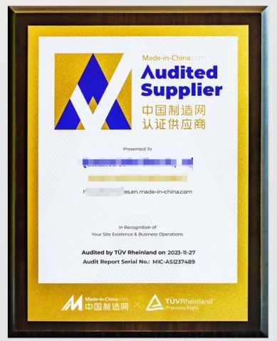 TUV Rheinland Audited Supplier certificate from Uts International Co., Ltd
