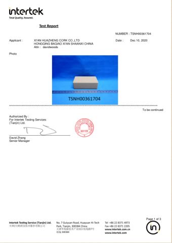 cork yoga block certificate from Xiamen Folover Import &Export Co., Ltd.