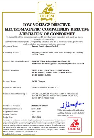 LVD EMC certificate of Wenzhou Xinchi International Trade Co., Ltd. – certificate photo, supplier certificates section