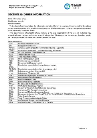 Certificate certificate from Ningbo Sundy Imp & Exp Co., Ltd.