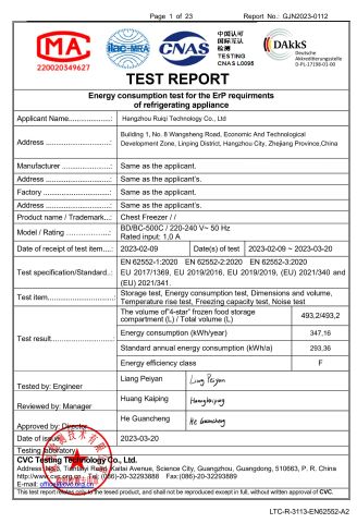 ce12 certificate from Hangzhou Ruiqi Technology Co., Ltd.