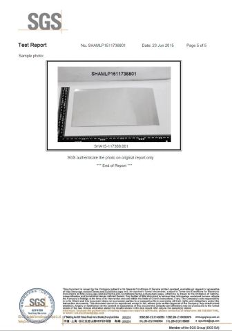 SGS test report certificate of Zhenjiang Runfa Aluminium Co., Ltd. – certificate photo, supplier certificates section