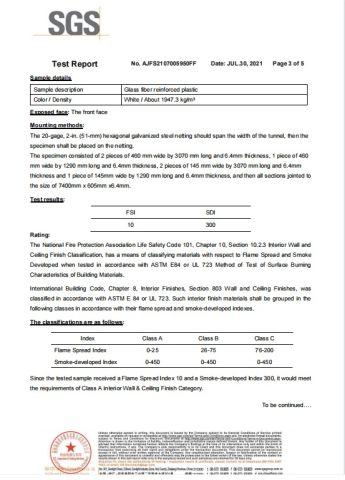 SGS testing certificate from SHANXI TAIYUN BUILDING MATERIALS CO,LTD.