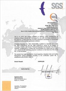 SGS certificate of Qingdao Everich Tire Co., Ltd. – certificate photo, supplier certificates section