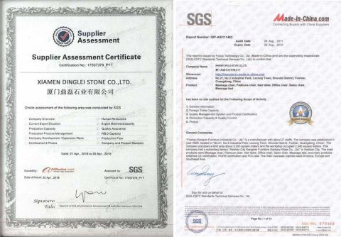 Certificate of Dinglei certificate of Xiamen Dinglei Stone Co.,LTD – certificate photo, supplier certificates section