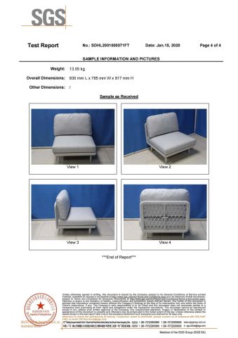 CERTIFICATE certificate from Foshan Hanse Industrial Co., Ltd.
