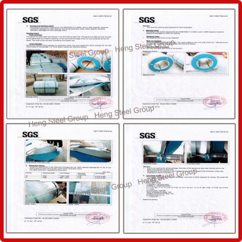 SGS Test Report certificate of Qingdao Hengcheng Steel Co., Ltd. – certificate photo, supplier certificates section