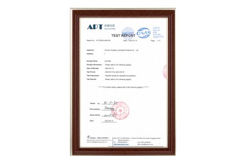 Our certificate certificate of Xuzhou Dingfeng Hardware Products Co., Ltd. – certificate photo, supplier certificates section
