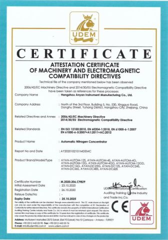 Lifeboat certificate certificate from Shaoxing Shangyu Lianya Garment Co., Ltd.