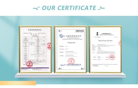 two certificate from Dongyang Kerui Biotechnology Co., Ltd.