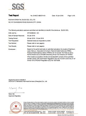 SGS certificate of BAZHOU DOWELL FURNITURE CO., LTD. – certificate photo, supplier certificates section