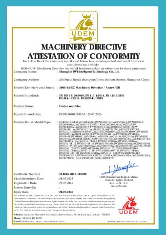 CE certificate from Shanghai Leadworld Machinery Technology Co., Ltd.