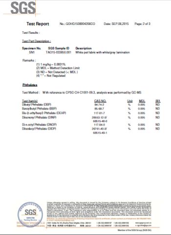 recycled pet laminated bag, material test report 2 certificate from Qingdao Bagest Co., Ltd.