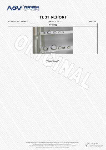 Salt Spray Test for Hose Clamps-5 certificate from Wenzhou Meters Int'l Trade Co., Ltd.