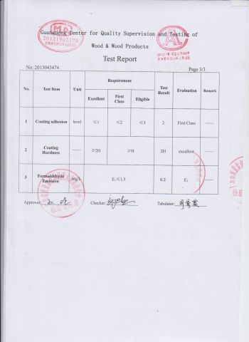 Scratch Proof LCT Board Page 2 certificate from GUANGDONG XIN CHUANG NEW MATERIAL TECHNOLOGY CO., LTD.