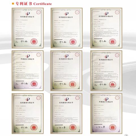All patent certificate togehter certificate from Dongguan Shengxin Metal Manufacturing Co., Ltd.