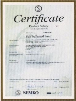 SEMKO Certificate certificate from Ningbo Cheers Water Pump Co., Ltd.