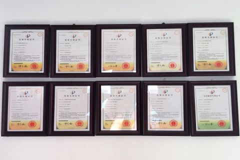 Patents certificate of Yantai Sunny Rubber Co., Ltd. – certificate photo, supplier certificates section