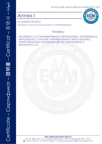 CE Certificate of Cast Iron Gear Pump certificate from Shanghai Koreson Machinery Company Limited