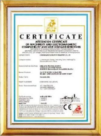 CE certificate of Shandong Leo International Trading Inc. – certificate photo, supplier certificates section