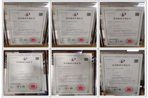 Patent and brand certificate from Shandong WEIKE CNC Machinery Co., Ltd.
