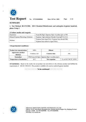 EN1500 certificate from Shandong Lircon Medical Technology Co., Ltd.