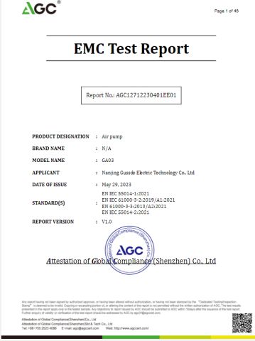 CE certificate from Nanjing Gussdo Electronic Technology Co., Ltd.